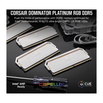 Corsair Dominator Platinum RGB 64GB (2 x 32GB) 5200MHz DDR5 White CMT64GX5M2B5200C40W - Image 7