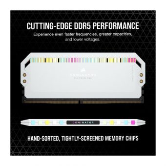 Corsair Dominator Platinum RGB 64GB (2 x 32GB) 5200MHz DDR5 White CMT64GX5M2B5200C40W - Image 8