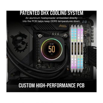 Corsair Dominator Platinum RGB 64GB (2 x 32GB) 5200MHz DDR5 White CMT64GX5M2B5200C40W - Image 10