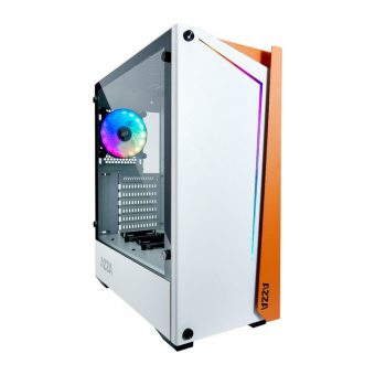AZZA Apollo 430 DF2 Midi Tower Tempered Glass White CSAZ-430W-DF2