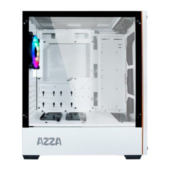 AZZA Apollo 430 DF2 Midi Tower Tempered Glass White CSAZ-430W-DF2 - Image 3