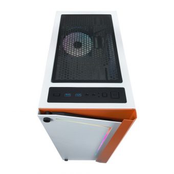 AZZA Apollo 430 DF2 Midi Tower Tempered Glass White CSAZ-430W-DF2 - Image 5