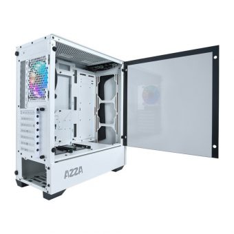 AZZA Apollo 430 DF2 Midi Tower Tempered Glass White CSAZ-430W-DF2 - Image 6
