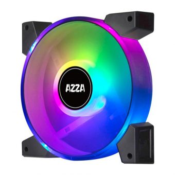 AZZA Hurricane II 120 ARGB 12cm Case Fan Black 4-Pack FNAZ-12DRGB2-241 - Image 2