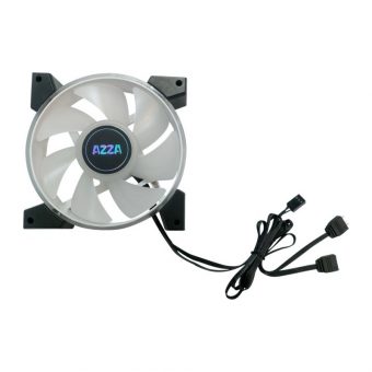 AZZA Hurricane II 120 ARGB 12cm Case Fan Black 4-Pack FNAZ-12DRGB2-241 - Image 4