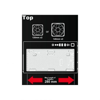 AZZA Celesta 340F Midi Tower Tempered Glass CSAZ-340F - Image 9
