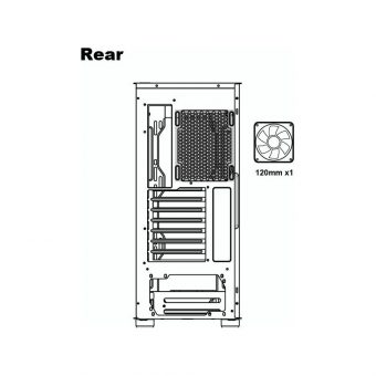 AZZA Celesta 340F Midi Tower Tempered Glass CSAZ-340F - Image 10