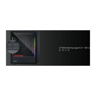 AZZA Celesta 340F Midi Tower Tempered Glass CSAZ-340F - Image 11