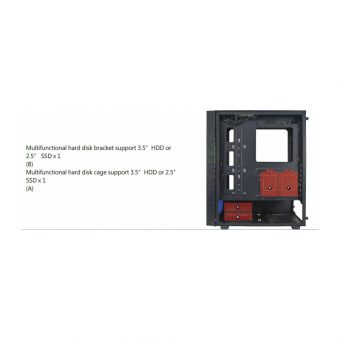 AZZA Celesta 340F Midi Tower Tempered Glass CSAZ-340F - Image 12