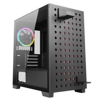 AZZA Elise Mini Tower Tempered Glass Black CSAZ-140