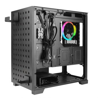 AZZA Elise Mini Tower Tempered Glass Black CSAZ-140 - Image 2