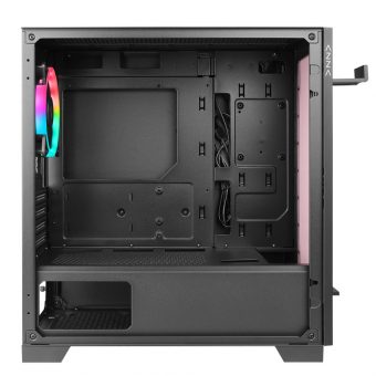 AZZA Elise Mini Tower Tempered Glass Black CSAZ-140 - Image 3