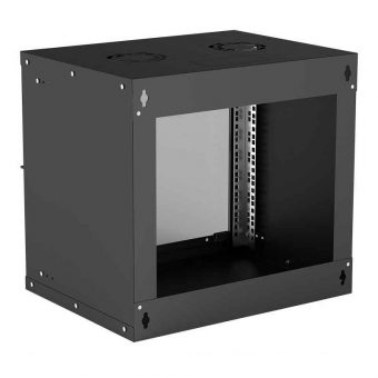 Intellinet 19" Wall Mount Rack Cabinet 9U 49 x 54 Flatpack Black 714174