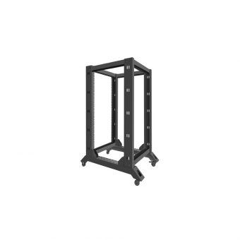 Lanberg 19" Open Frame Rack 22U 60 x 80 Black OR01-6822-B - Image 2