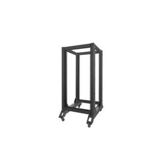 Lanberg 19" Open Frame Rack 22U 60 x 80 Black OR01-6822-B - Image 3