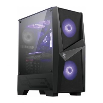 MSI MAG Forge 100M RGB Tempered Glass Midi Tower Black 306-7G03M21-809