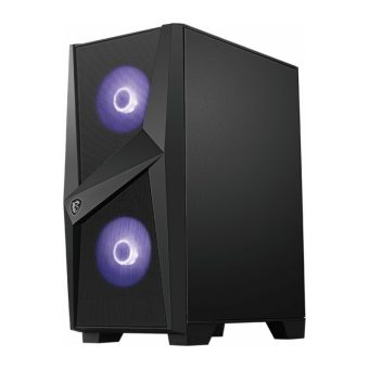 MSI MAG Forge 100M RGB Tempered Glass Midi Tower Black 306-7G03M21-809 - Image 2