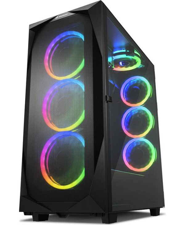 Sharkoon REV300 Full Tower Tempered Glass Black 4044951032129