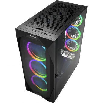 Sharkoon REV300 Full Tower Tempered Glass Black 4044951032129 - Image 2