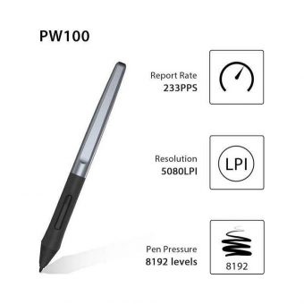Huion H640P Digitizer με Γραφίδα Σχεδίασης Black 6930444800611 - Image 4