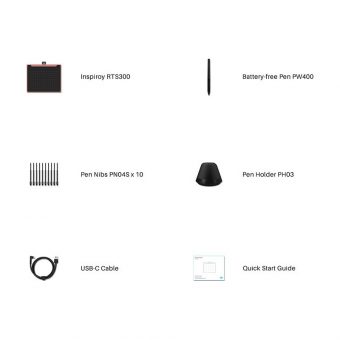 Huion RTS-300 Digitizer με Γραφίδα Σχεδίασης Black 6930444802165 - Image 4