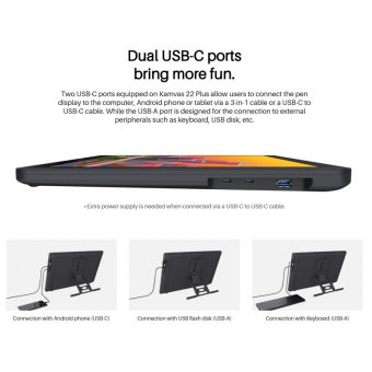 Huion Kamvas 22 PLUS  Digitizer με Όθονη και Γραφίδα Σχεδίαση 21.5" Black 6930444801762 - Image 15