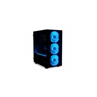 iBox Passion V4 RGB Mini-Tower Tempered Glass Black OPV4