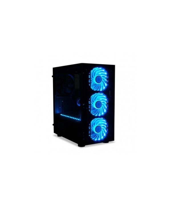iBox Passion V4 RGB Mini-Tower Tempered Glass Black OPV4