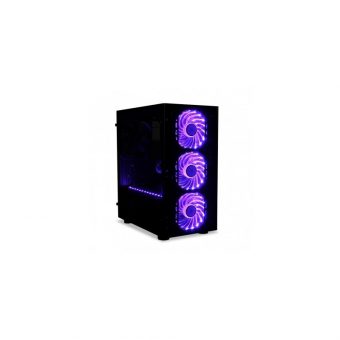 iBox Passion V4 RGB Mini-Tower Tempered Glass Black OPV4 - Image 3