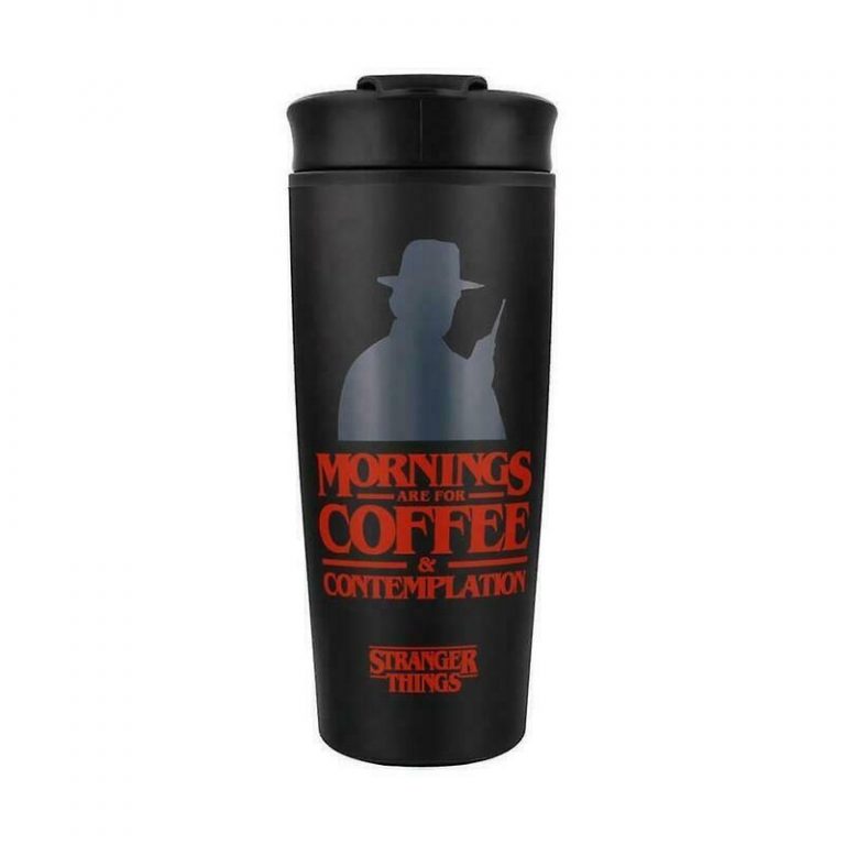 Pyramid Stranger Things - Coffee and Contemplation Metal Travel Mug (MTM25371)