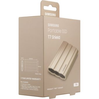 Samsung Portable SSD T7 Shield 1TB USB-C 3.1 Beige MU-PE1T0K - Image 10