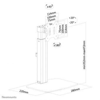 Neomounts by Newstar Monitor Desk Mount FPMA-D865BLACK - Image 3