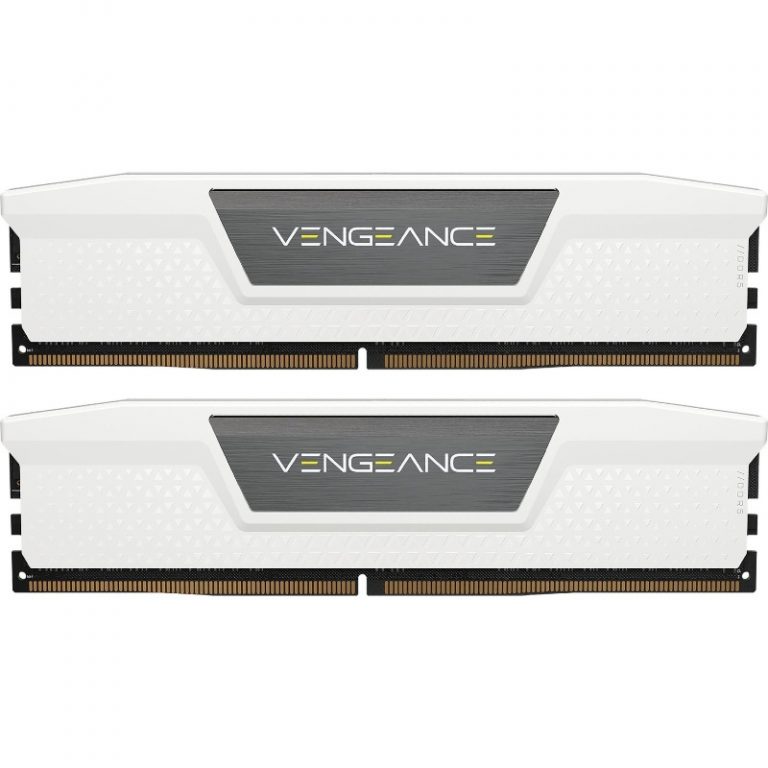 Corsair Vengeance 32GB (2 x 16GB) 5200MHz DDR5 White CMK32GX5M2B5200C40W