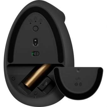 Logitech Lift Vertical Ergonomic Wireless Mouse Graphite Black 910-006473 - Image 5