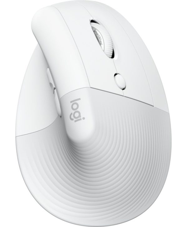 Logitech Lift Vertical Ergonomic Wireless Mouse White 910-006475