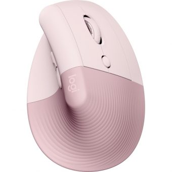 Logitech Lift Vertical Ergonomic Wireless Mouse Rose 910-006478