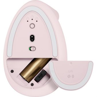 Logitech Lift Vertical Ergonomic Wireless Mouse Rose 910-006478 - Image 5