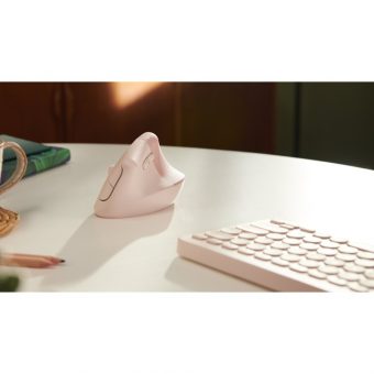 Logitech Lift Vertical Ergonomic Wireless Mouse Rose 910-006478 - Image 7