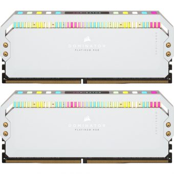 Corsair Dominator Platinum RGB 32GB (2x16GB) 5200MHz DDR5 White CMT32GX5M2B5200C40W