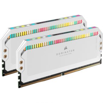 Corsair Dominator Platinum RGB 32GB (2x16GB) 5200MHz DDR5 White CMT32GX5M2B5200C40W - Image 2