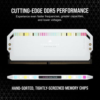 Corsair Dominator Platinum RGB 32GB (2x16GB) 5200MHz DDR5 White CMT32GX5M2B5200C40W - Image 8