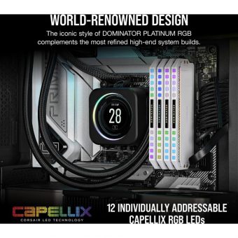 Corsair Dominator Platinum RGB 32GB (2x16GB) 5200MHz DDR5 White CMT32GX5M2B5200C40W - Image 9