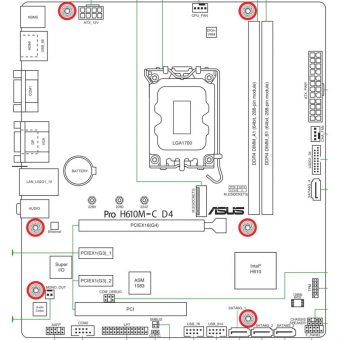 Asus Pro H610M-C D4-CSM 90MB1A30-M0EAYC - Image 8