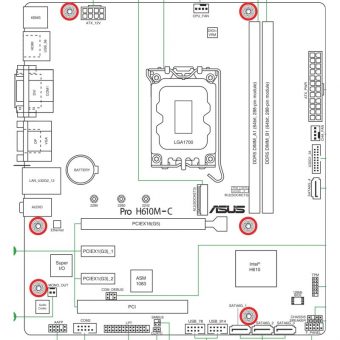 Asus Pro H610M-C-CSM 90MB1AT0-M0EAYC - Image 8