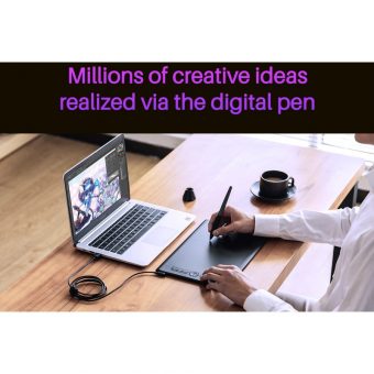 Huion Inspiroy H610X Pen Tablet Black 6930444802158 - Image 5