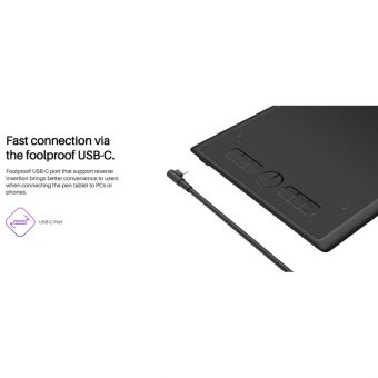 Huion Inspiroy H610X Pen Tablet Black 6930444802158 - Image 10