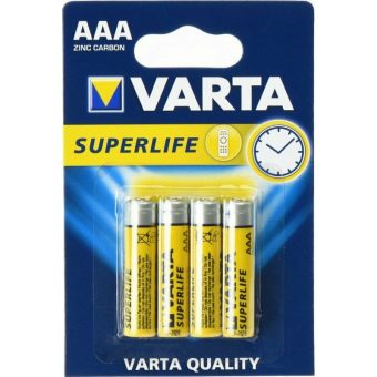 Varta Superlife AAA Zinc Battery Pack of 4Pcs 4008496676187