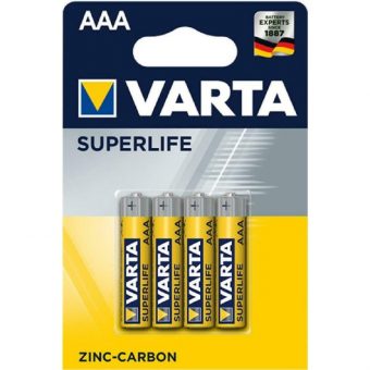 Varta Superlife AAA Zinc Battery Pack of 4Pcs 4008496676187 - Image 2
