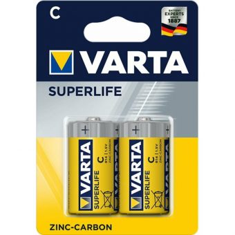Varta Superlife R14 C Zinc battery pack of 2pcs 4008496556304