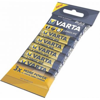 Varta Longlife AA Alcaline battery pack of 8pcs 4008496681129